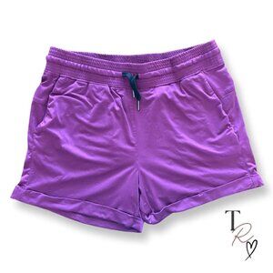 Born Primitive Casual Loungewear Training Shorts Plum Purple Women’s Size Large